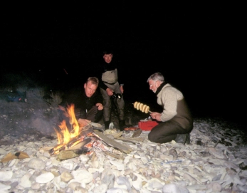 Lighting a campfire Lighting a campfire